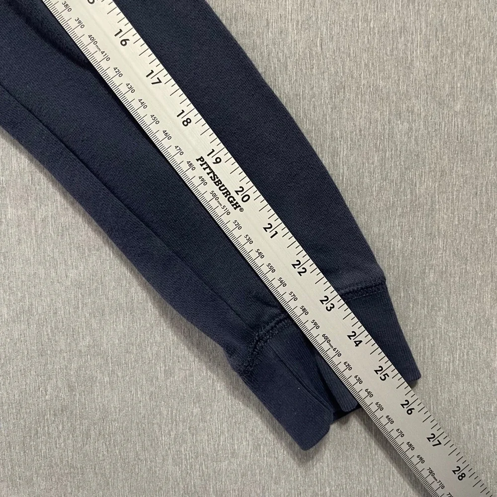 Hollister‎ Sweatshirt Womens Medium Navy Blue Graphic Logo Crewneck Fleece Y2K - Picture 5 of 8